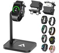 AODUKE Adjustable Universal Smart Watch Dock & Fitness Tracker Bracelets Stand, Compatible with AGPTEK/Samsung/Xiaomi/FITVII/GRV/RUIMEN/Amazfit/Fitpolo/Fire-Boltt Watch base(03S-B)