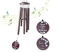 AODUOKE Wind Chimes for Garden - Large Wind Chime Deep Tone Bronze Hanging Wind Chimes Indoor & Outdoor 32"- Birthday Gifts for Women, Men, Mom, Dad, Friend - Good Luck Wind Chime Thank You Gifts