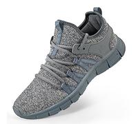 AOE Fashion Women Hiking Shoes Ultralight Breathable Mesh Tennis Shoes Non Slip Athletic Workout Gym Sneakers, Starry Grey, 8.5 Women/7.5 Men