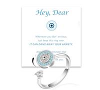 Aoeam spinner ring for girl mom sunflower spinner ring for teens for my daughter anti anxiety ring anti anxiety ring anti anxiety ring jewelry gift, Alloy Steel, No gemstones