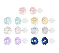 AoedeJ Clear Earrings Cute Plastic Earrings Kawaii Flower Earrings for Teen Girls Flower Earrings for Women Multipack Hypoallergenic (Style 2)