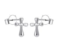 AoedeJ Cross Stud Earrings Sterling Silver Cubic Zirconia Religious Cross Earrings Stud for Women and Men (Style 10)