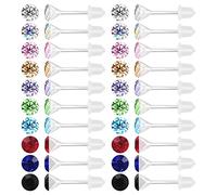 AoedeJ Ear Jacket Earrings Studs 925 Sterling Silver CZ Curved Bar Front Back Earrings Climber Cuff Earrings for Women