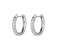 AOEDEJ G23 Silver Titanium Hoop Earrings 18G CZ Small Huggie Hoop Earring 8mm/10mm/12mm Cartilage for Sensitive Ears for Multiple Piercing Cartilage Hoop Earring Stack Jewelry