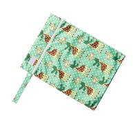AOEGBY Nappy Bag Wetbag 2 Pc Printed Pocket Zipper Wet Bag Waterproof Reusable Nappy Bags PUL Travel Nappy Mini Size Wet Dry Bags Wetbags 30x40cm Nappy Bag Organiser(DEEP Blue)