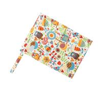 AOEGBY Nappy Bag Wetbag 2 Pc Printed Pocket Zipper Wet Bag Waterproof Reusable Nappy Bags PUL Travel Nappy Mini Size Wet Dry Bags Wetbags 30x40cm Nappy Bag Organiser(Orange)