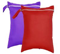 AOEGBY Nappy Bag Wetbag 2pcs Cloth Diaper Wet Bags Single Pocket Waterproof Reusable Nappy Bag for Travel Beach Pool Daycare Soiled Nappy Bag Organiser(Color-06)