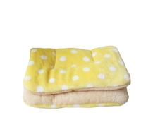 AOEGBY Reusable Dog Pads Pet Sleeping Mat Dog Bed Cat Bed Soft Plush Thickened Blanket Pad Washable Winter Warm Dot Star Pattern Blanket Pet Supplies Dog Training Pads(Color-02,33X47CM)