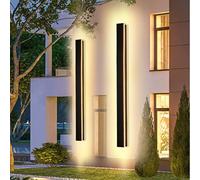 AOEH LED Long Wall Light IP65 Waterproof 3000 K Aluminium for Outdoor and Indoor Terrace Balcony Door Garage Bedroom 100 cm