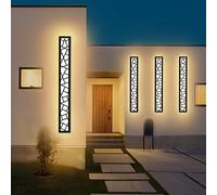 AOEH Outdoor Wall Lights Long Wall Lamp LED Black Wall Sconce Modern Exterior Garden Light 25W Ip65 Waterproof Wall Lighting 3000K Indoor Aluminum Outdoor Porch Wall Lights for Terrace Garage,L80cm*1