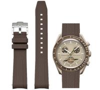 Aoeiwv Bands for Omega x Swatch MoonSwatch Watch 20mm,Quick Release Rubber Silicone Strap Compatible Omega X Swatch Moonswatch Speedmaster,Curved No Gap Replacement Strap for Men Women