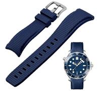 Aoeiwv FKM Rubber Watch Strap Curved End 20mm 21mm 22mm Quick Release Soft Durable Waterproof Sport FKM Replacement Strap Universal for Men and Women