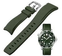 Aoeiwv FKM Rubber Watch Strap Curved End 20mm 21mm 22mm Quick Release Soft Durable Waterproof Sport FKM Replacement Strap Universal for Men and Women