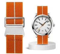 Aoeiwv French Troops Paratrooper Watch Strap 18mm 20mm 22mm 24mm Hook-and-Loop One-Piece Military Elastic Nylon Watch Band Ballistic Nylon Replacement Watch Strap for Men Women