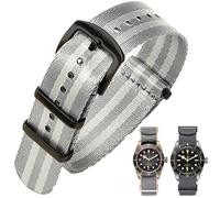 Aoeiwv Military Nylon Watch Band 20mm 22mm One-Piece Durable Waterproof Military Ballistic Nylon Watch Strap with Heavy Buckle Replacement Bands for Men Women