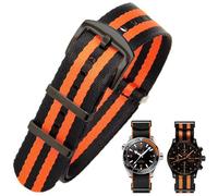 Aoeiwv Military Nylon Watch Band 20mm 22mm One-Piece Durable Waterproof Military Ballistic Nylon Watch Strap with Heavy Buckle Replacement Bands for Men Women