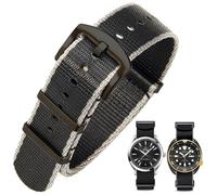 Aoeiwv Military Nylon Watch Band 20mm 22mm One-Piece Durable Waterproof Military Ballistic Nylon Watch Strap with Heavy Buckle Replacement Bands for Men Women
