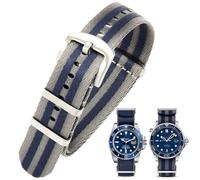 Aoeiwv Military Nylon Watch Band 20mm 22mm One-Piece Durable Waterproof Military Ballistic Nylon Watch Strap with Heavy Buckle Replacement Bands for Men Women