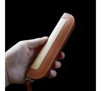 Aoerway Pen case, brown, one piece，Product dimensions: 20×5×1 cm.