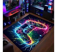 AOESELN Cool Gaming Rug,160x200 Cm Gamer Rug Boys Room Decor,Gamepad Controller Player Carpet,Non-Slip Decoration In Game Area,for Game Room, Boys Girls Bedroom Playroom Decor