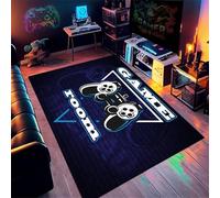 AOESELN Playroom Area Rug,120x180cm,Boys Bedroom Rectangular Printed Carpet,Non-Slip Gamepad Rugs,Soft Foldable Machine Washable Carpets,for Living Room, Game Room, Office and Bedroom
