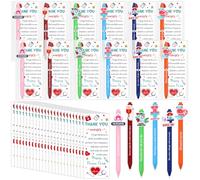 Aoesuny 24 Sets Nurse Gifts Nurse Ballpoint Pens Inspirational Cards | Inspirational Appreciation Graduation Gift for Nurses Medical Assistants Doctor Coworker Staff