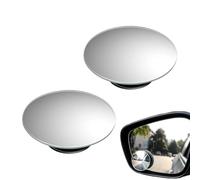 AOEVUIR 2 Pieces Blind Spot Mirrors, 360° Rotatable Sway Adjustable Waterproof HD Frameless Convex Rearview Mirror for Universal Cars, SUVs and Trucks