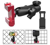 aoeyoo Smartphone Fence Mount for Tennis & Pickleball Training, Adjustable Retractable, 360 Swivel, Compatible with iPhone, Android, Mevo Start, AKASO EK7000, Digital Camera