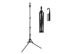 Aofadaning Mannequin Head Stand,adjustable Wig Stand Reinforced Metal Mannequin Stand for Cosmetology Hairdressing Training with Free One Wide Tooth Comb