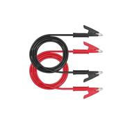 Aofan 2Pcs Test Jumper Wires Test Cable Double-ended Alligator Clip Cables 1500V/15A - 1m(Black & Red)