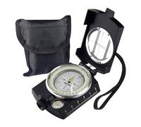 AOFAR Military Compass AF-4580 Black Lensatic Sighting Navigation, Waterproof and Shakeproof with Map Measurer Distance Calculator, Pouch for Camping, Hiking, Hunting, Backpacking