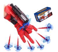 Aofentop Spider Shooter Boys Girls Toy - Web Shooters for Kids Super Hero Toys with Spider Gloves Launcher Wrist Toys Sucking Disc Bullets for Boy Girl Age 3-14 Birthday Gifts With Gift Box Package
