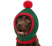 AOFITEE Dog Christmas Hat Knitted Santa Hat