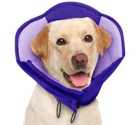 AOFITEE Dog Cone- Adjustable Extra Large Cone for Dogs After Surgery, Breathable Soft Cone Dog Collar to Prevent Licking Wounds, Pet Elizabethan Collar for Large Dogs, Purple XL