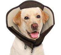 AOFITEE Dog Cone- Adjustable Extra Large Cone for Dogs After Surgery, Breathable Soft Cone Dog Collar to Prevent Licking Wounds, Pet Elizabethan Collar for Large Dogs, Brown XL