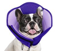 AOFITEE Dog Cone- Adjustable Medium Cone for Dogs After Surgery, Breathable Soft Cone Dog Collar to Prevent Licking Wounds, Pet Elizabethan Collar for Medium Dogs, Purple M