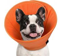 AOFITEE Dog Cone, Adjustable Soft Dogs Cones for Small Dogs, Comfy Dog Cone Collar to Stop Licking, Post Surgery Cone for Dogs for Wound Healing, Elizabethan Pet E-Collar, Orange S