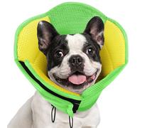 AOFITEE Dog Cone, Soft Dog Cones for Medium Dogs After Surgery, Breathable Cone for Dogs to Stop Licking Adjustable Pet Recovery Collar Elizabethan Collar for Wound Healing, YellowGreen Medium