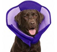 AOFITEE Dog Cones for Large Dogs, Soft Cone for Dogs to Stop Licking, Adjustable Large Dog Cone Collar After Surgery, Breathable Pet Recovery Cones Elizabethan Collar for Wound Healing, Purple X-Large