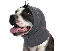 AOFITEE Dog Ear Muffs Noise Protection, Dog Noise Canceling Ear Wrap, No Shake Ears Wraps for Dogs with SoundProof Pads, Anxiety Relief Dogs Calming Hoodie Ears Cover for Firework, Thunder, Hematoma