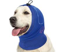 AOFITEE Dog Ear Muffs Noise Protection, Dog Noise Canceling Ear Wrap, No Shake Ears Wraps for Dogs with SoundProof Pads, Anxiety Relief Dogs Calming Hoodie Ears Cover for Firework, Thunder, Hematoma