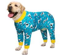 AOFITEE Dog Recovery Suit After Surgery Dogs Onesie, Dog Surgical Recovery Shirt for Abdominal Wounds, Fruits Printed Pet Pajamas Bodysuit for Medium Large Dogs, Full Body for Shedding