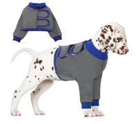 AOFITEE Dog Recovery Suit for Front Legs, Breathable Leg Sleeve Right Left Thigh, Anti-Licking Wounds Sleeves Dog Elbow Brace Protector, Leg Cover for Joint Pain Great Cone Alternative Gray M