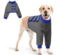 AOFITEE Dog Recovery Suit for Front Legs, Breathable Leg Sleeve Right Left Thigh, Anti-Licking Wounds Sleeves Dog Elbow Brace Protector, Leg Cover for Joint Pain Great Cone Alternative Gray XL
