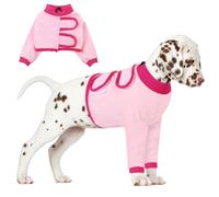 AOFITEE Dog Recovery Suit for Front Legs, Breathable Leg Sleeve Right Left Thigh, Anti-Licking Wounds Sleeves Dog Elbow Brace Protector, Leg Cover for Joint Pain Great Cone Alternative Pink M