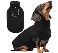 AOFITEE Dog Winter Coat, Warm Dog Jackets with Harness Hole, Reflective Pet Puffer Jackets Windproof Snowsuit for Medium Dogs, Medium Dogs Coats for Jack Russell, Boston Terrier, French Bulldog, M