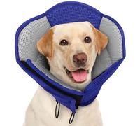 AOFITEE Large Dog Cone, Soft Cone for Dogs to Stop Licking, Breathable Dog Cones for Large Dogs After Surgery, Adjustable Pet Recovery Collar E-Collar Alternative to Prevent Licking Wounds, Blue Large