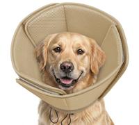 AOFITEE Soft Dog Cone Collar Anti-Licking, Dog Cone Alternative After Surgery, Elizabethan Cones for Large Dogs Post-Surgery, Neuter Recovery Pet Dogs E-Collar(Khaki,X-Large)