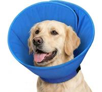 AOFITEE Soft Dog Cone, Large Dog Cone Collar to Stop Licking, Comfy Cones for Dogs After Surgery for Wound Healing, Adjustable Dog Cone Alternative for Large Dogs, Elizabethan Pet E-Collar, Blue XL