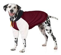 AOFITEE XL Hoodie for Large Dogs, Basic Dog Hoodies with Hat for Spring Fall Winter, Warm Large Dog Hooded Pullover with Sleeves, Extra Large Sweatshirt for Beagle, Dalmation, Burgundy XL